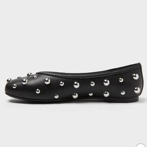 A New Day Black Studded Flats